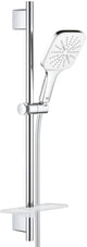 Grohe rainshower smartactive cube 130 glijstangset - 60 cm - met zeepschaal - chroom moon white - 26584ls0