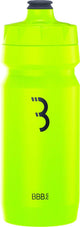 Bbb botella de agua para tanque de coche, bicicleta de carreras - capacidad 550 ml - botella para beber de bicicleta con válvula de cierre automático - amarillo neón - bwb-11