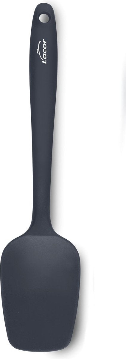 Lacor lepel rechthoekig - siliconen - 27,5cm - grijs - bpa vrij