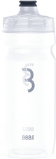 Bbb botella de agua para tanque de coche, bicicleta de carreras - capacidad 550 ml - botella para beber de bicicleta con válvula de cierre automático - transparente - bwb-11