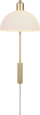 Nordlux ellen 20-wandlamp-e14-messing opaal wit