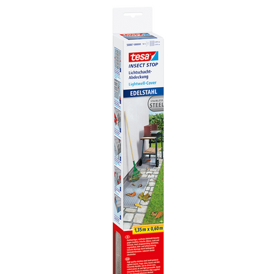 Tesa 1006077 - griglia anti-insetto premium per albero luminoso in acciaio inox | 2 pezzi