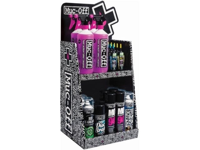 Mostrador expositor Muc-off 38x72x27cm