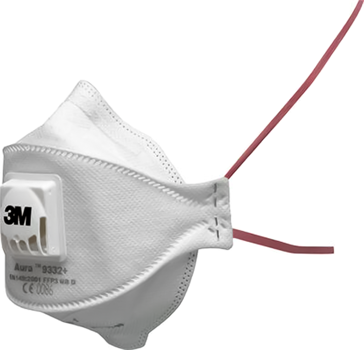 3m 1061813 - maschera pieghevole 9332 + ffp3 2pz | 1 pz