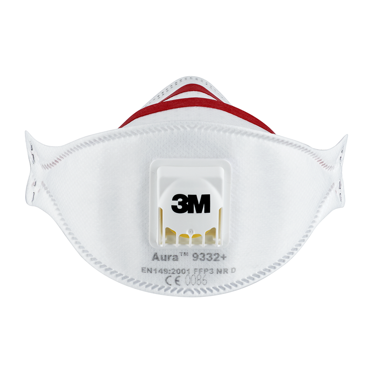 3m 1061813 - maschera pieghevole 9332 + ffp3 2pz | 1 pz