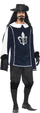 Disfraz de mosquetero azul Vegaoo para hombre - disfraz - talla mediana