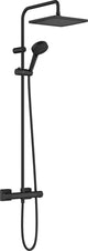 Hansgrohe forma verniciata - showerpipe - risparmio idrico ecosmart - dimensione 240 mm - funzione 1 getto - nero opaco - con termostato