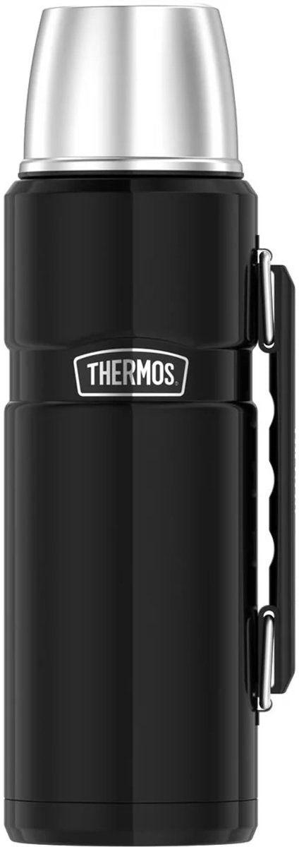 Botella térmica Thermos de acero inoxidable King - 1,2 l - negro carbón pulido