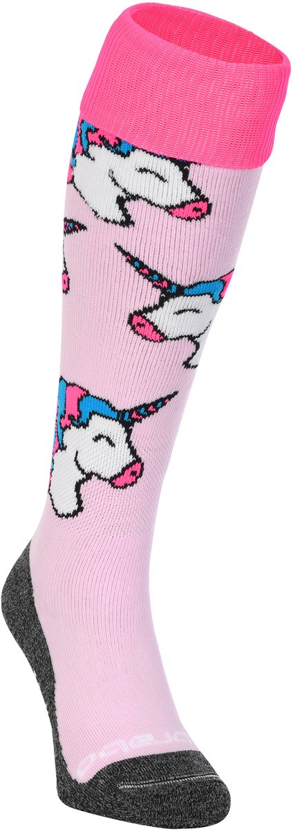 Brabo bc8440b socks unicorn soft pink unisex sportsokken - soft pink