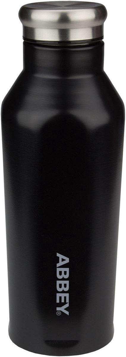 Botella para beber Abbey Camp - doble pared - 350 ml - negro - acero inoxidable