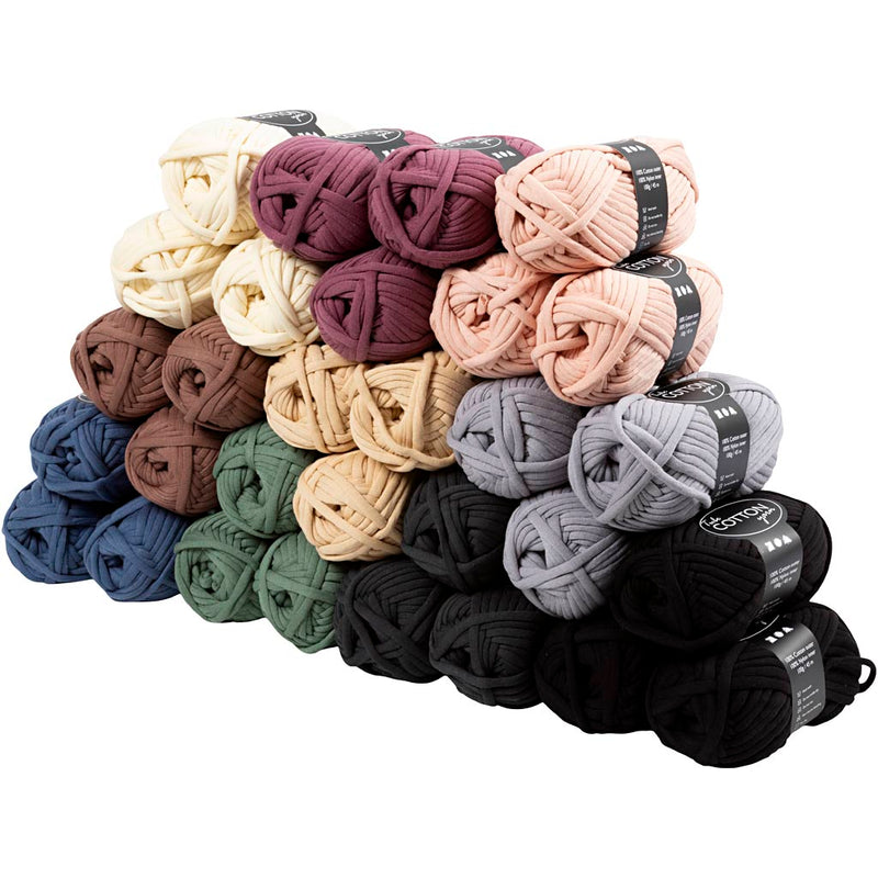 Hilo textil Creativ Company, l: 45 m, varios colores, 100 ovillos 1 caja