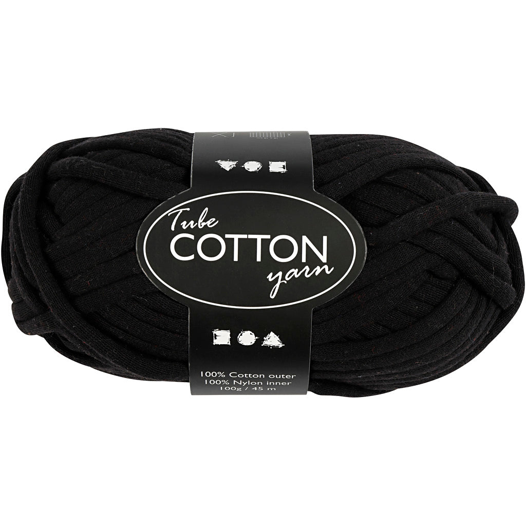 Hilo textil Creativ Company, l: 45 m, negro, 100 g 1 ovillo