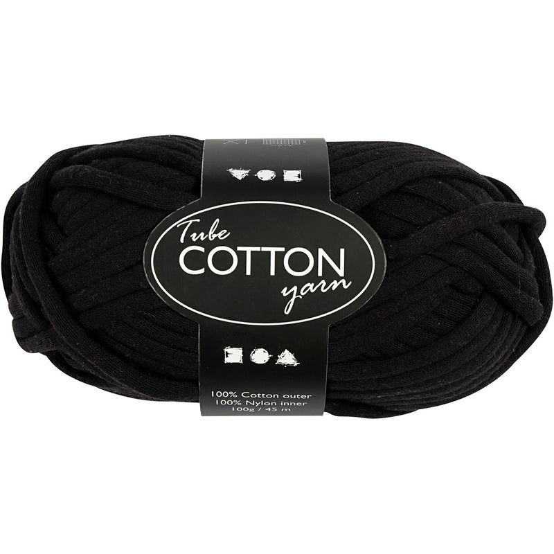 Hilo textil Creativ Company, l: 45 m, negro, 100 g 1 ovillo