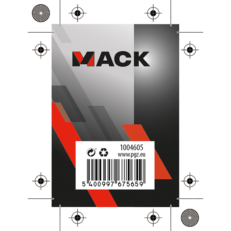 Mack 1004605 - juego de chips adhesivos de plástico | 3 piezas