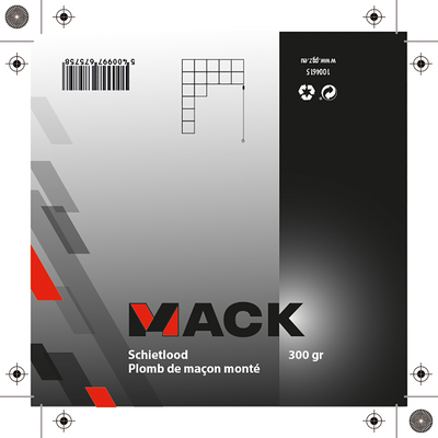 Mack 1004615 - plumb bob 300gr | 4 pieces