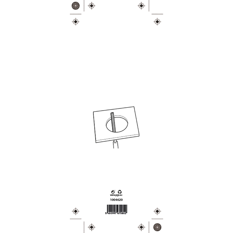 Mack 1004620 - lima para azulejos semicircular 270 mm | 3 piezas