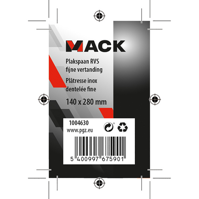 Mack 1004630 - adhesive sp inox 120x280 sg fine | 3 pieces