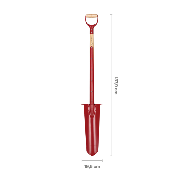 Fiskars 1072002 - pala de drenaje classic pro fsc | 2 piezas