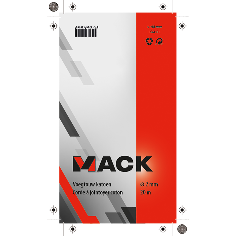 Mack 1014951 - cotton joint rope 2mm-20m | 5 pieces