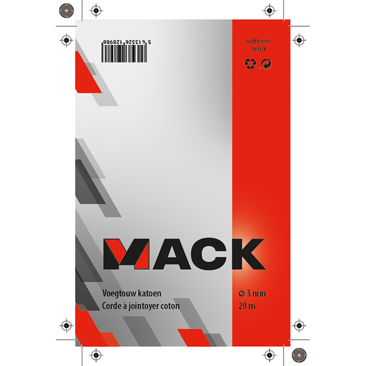Mack 1014953 - cotton joint rope 3mm-20m | 5 pieces
