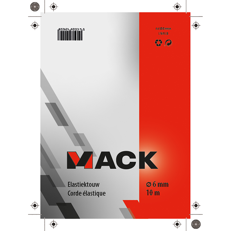 Mack 1014961 - elastic rope strand 6mm 10m | 5 pieces