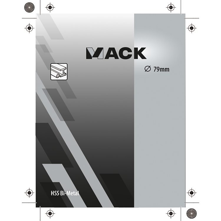 Mack 1018334 - sierra de corona bimetálica ø 79mm | 3 piezas