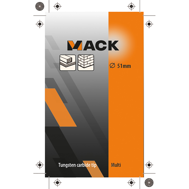 Mack 1018346 - sierra de corona multi TCT 51 mm | 1 pieza