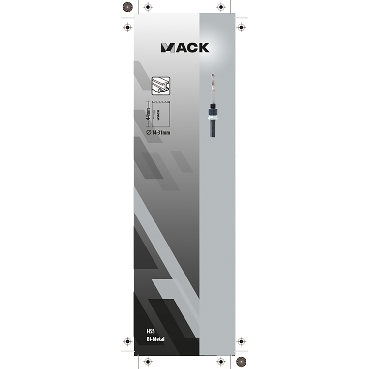 Mack 1018364 - soporte para sierra perforadora con cierre rápido ø 14-30mm | 3 piezas