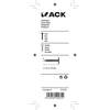 Mack 1017205 - clavo de esquisto de acero galvanizado 100 gr 3,5 x 45 mm | 5 piezas