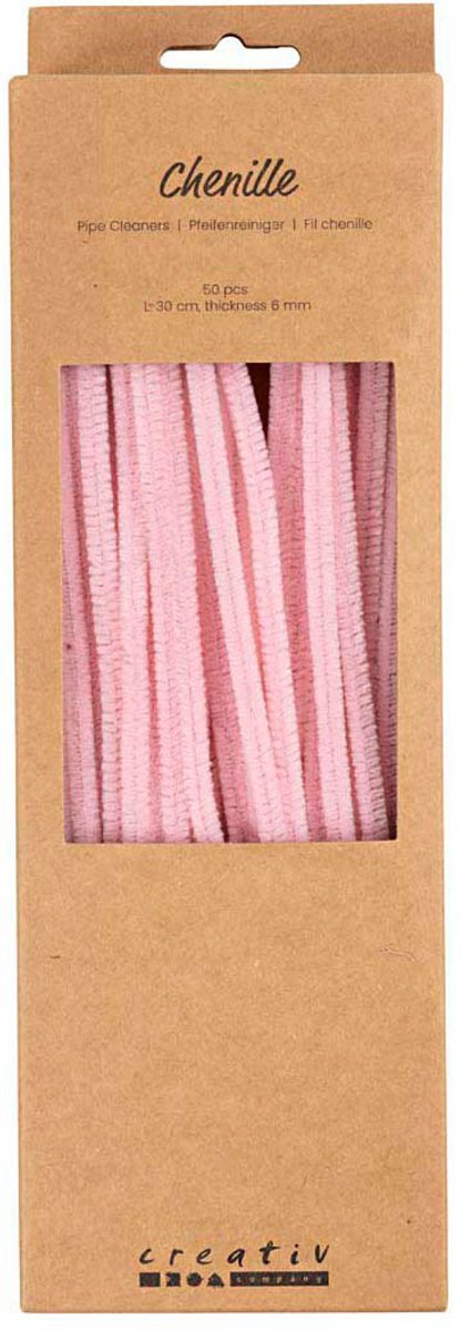 Ciniglia Creative Company, l: 30 cm, spess. 6 mm, rosa, 50 pezzi 1 scatola