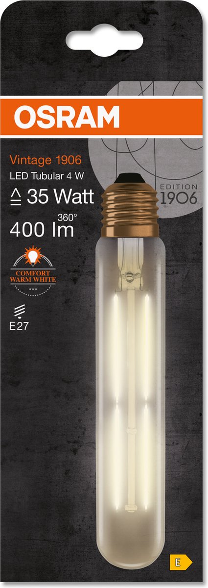 Filamento LED Osram E27 - 4W (35W) - luce bianca calda - non dimmerabile