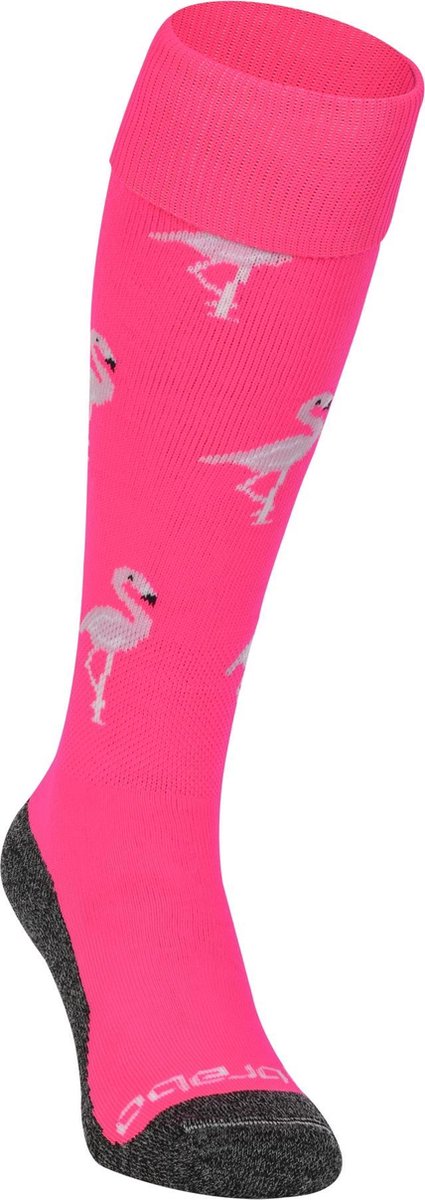 Brabo bc8460a socks flamingo neon pink unisex sportsokken - neon pink