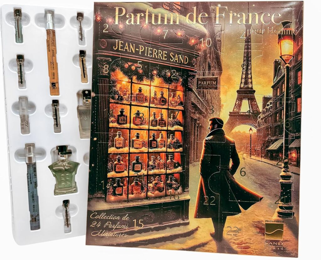 Jean-Pierre Sand Parfum de France para hombres Calendario de adviento de perfume de 24 piezas