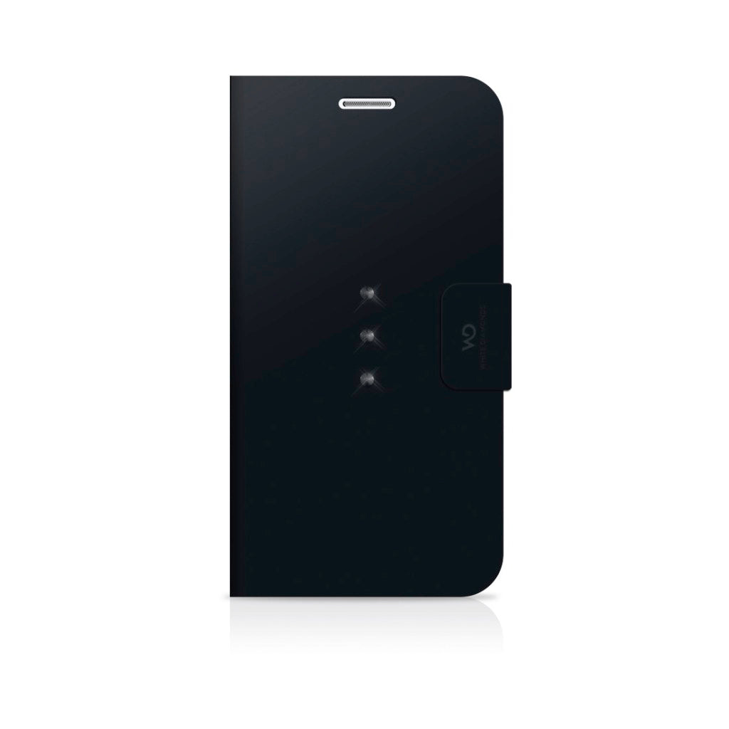 Diamanti bianchi diamanti bianchi libretto di libreria cristallo per galaxy s7 nero
