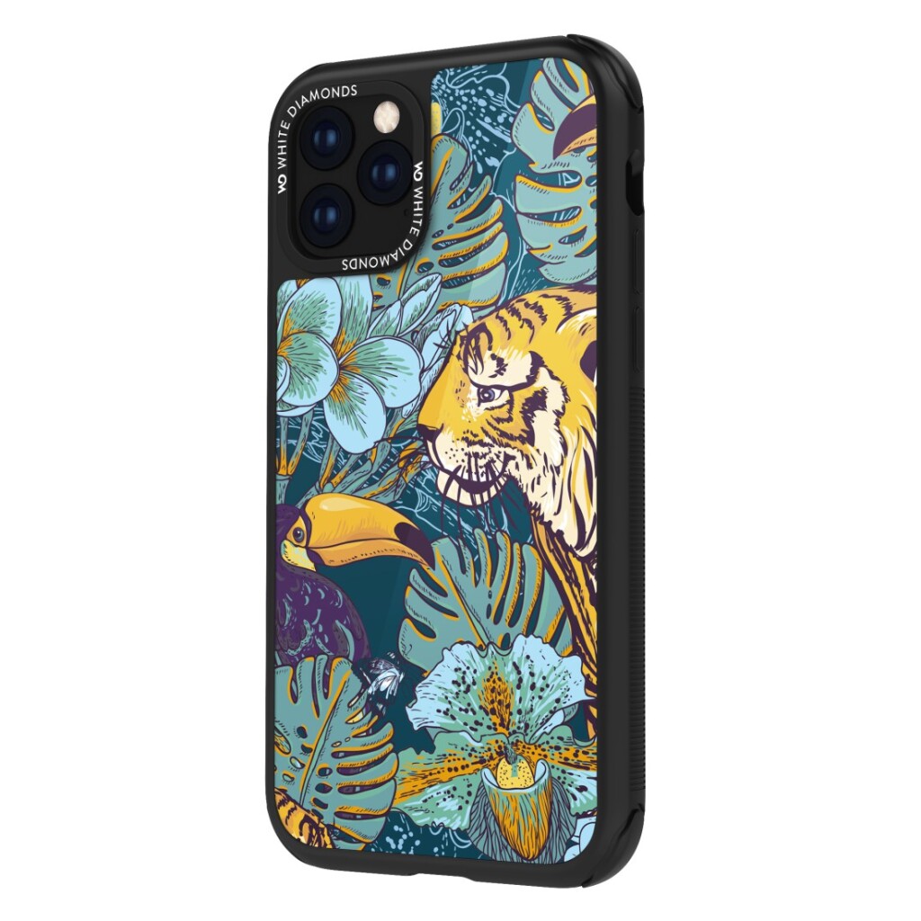 Diamanti bianchi diamanti bianchi coprono tigre iPhone 11