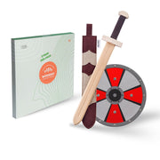 Set di spade in legno boscoso con scudo. 4+ - afbeelding 1