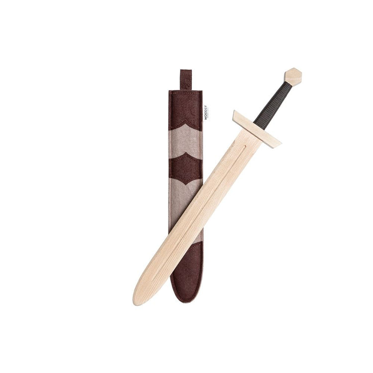 Grande spada di legno legnosa. 57,5x12x5 cm