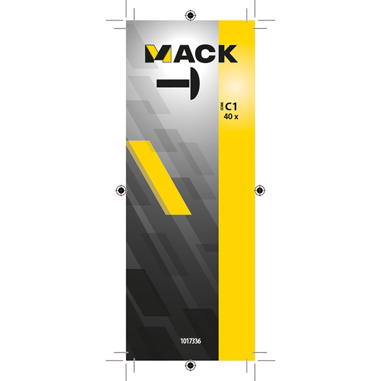 Mack 1017336 - cover cap plastic beige 40 pcs | 10 pieces