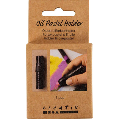 Portaazienda Creativ pastello a olio, l: 6,2 cm, d 1 cm, nero, 3 pezzi 1 pezzo