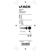 Mack 1017417 - perno roscado para madera acero galvanizado 5 piezas 8 x 70 mm | 5 piezas