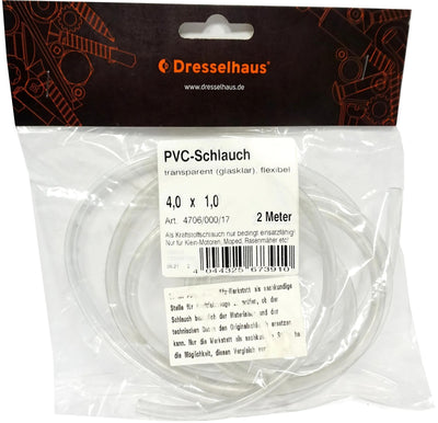Dresselhaus PVC Tube 6.0x1.2 2m Dresselh. persp. Flexib.