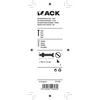 Mack 1017490 - tornillo metálico galvanizado. cabeza + tuerca chapada 22uds m3 x 25 mm | 10 piezas