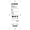 Mack 1017539 - perno calentador + tuerca acero galvanizado 22 piezas m4 x 16 mm | 10 piezas