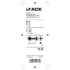 Mack 1017555 - perno calentador + tuerca acero galvanizado 6 piezas m6 x 50 mm | 5 piezas