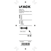 Mack 1017588 - perno para madera + tuerca acero galvanizado 2 piezas m10 x 60 mm | 5 piezas