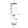 Mack 1017785 - ojo de tornillo acero blanco 5 piezas 3,5 x 20 mm | 10 piezas