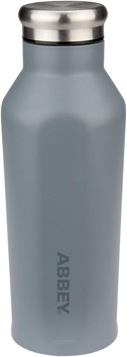 Botella para beber de doble pared Abbey Camp Abbey - 0,35 l - gris plateado - acero inoxidable