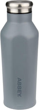 Botella para beber de doble pared Abbey Camp Abbey - 0,35 l - gris plateado - acero inoxidable