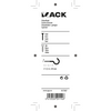 Mack 1017807 - gancho de tornillo acero blanco 5 piezas 3,5 x 20 mm | 10 piezas