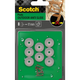 3m 1070710 - Scotch® pattini antiscivolo outdoor da avvitare trasparenti ø 17 mm | 16 pezzi